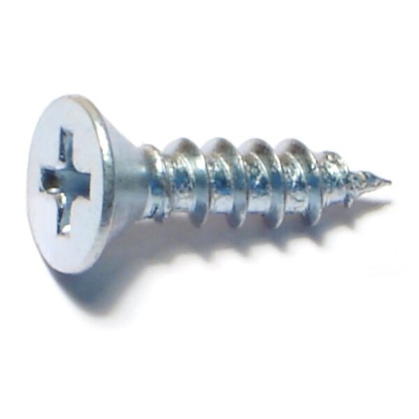 Midwest Fastener Sheet Metal Screw, #10 x 3/4 in, Zinc Plated Steel Flat Head Phillips Drive, 40 PK 63662 - main